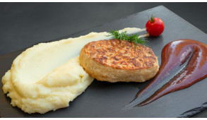 Фото - Картофельное пюре с куриной котлетой - Пиццбург